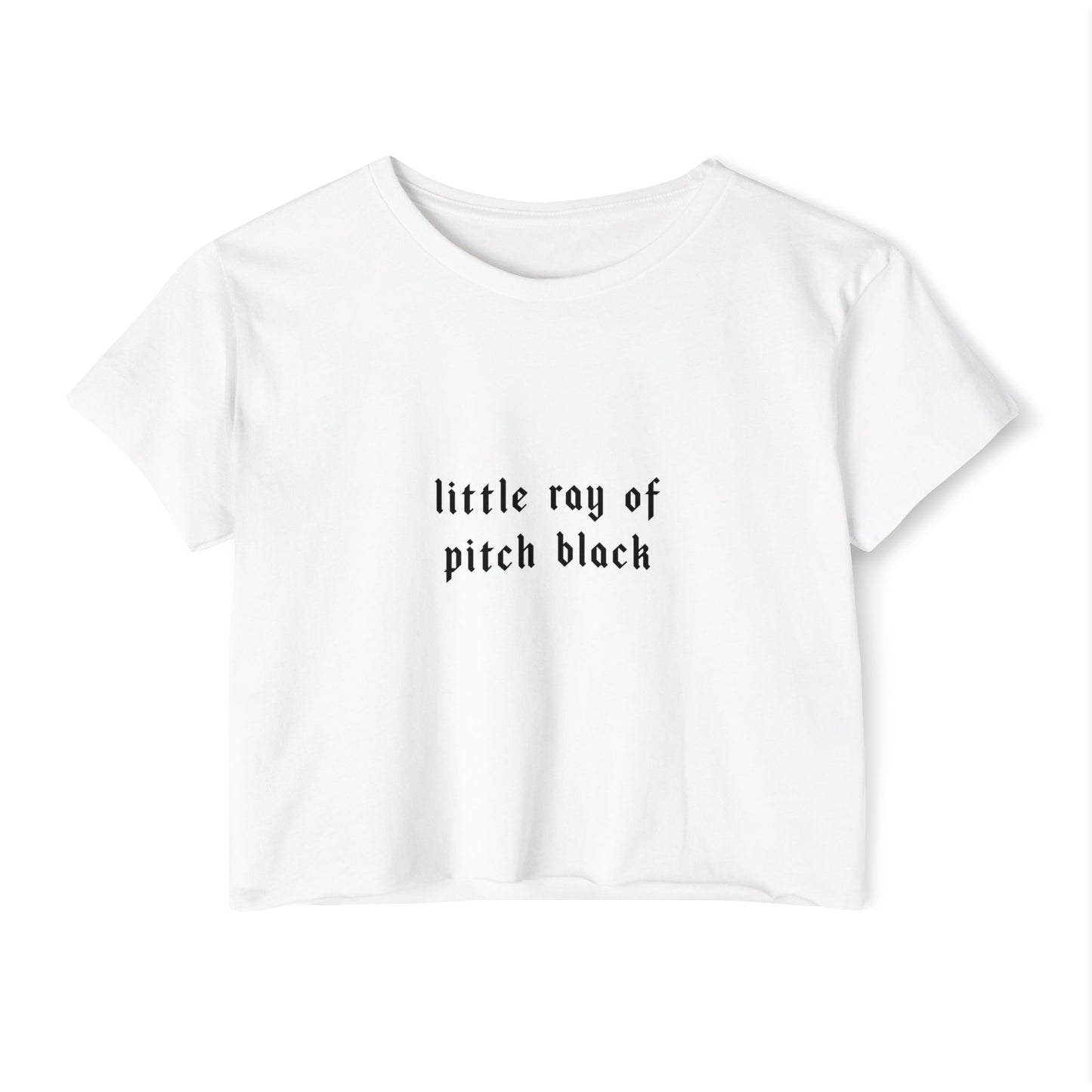 Little Ray of Pitch Black Crop Top