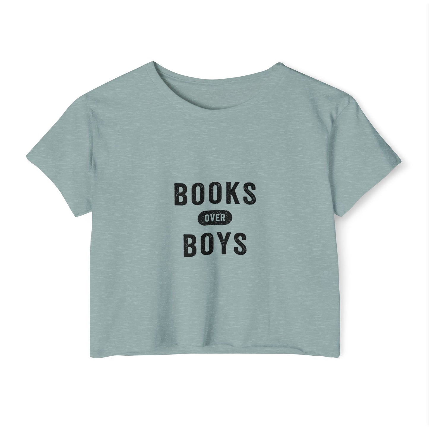 Books Over Boys Crop Top