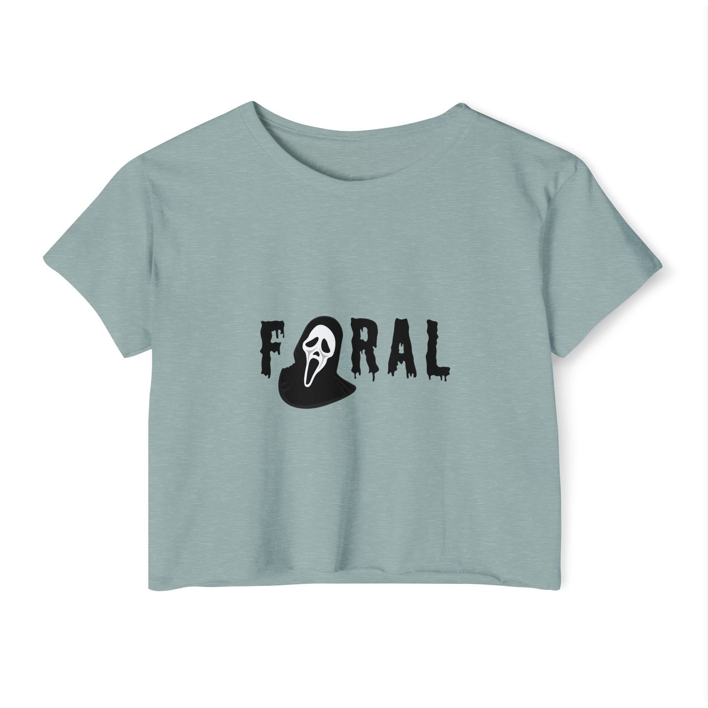 Feral Ghost Mask Crop Top
