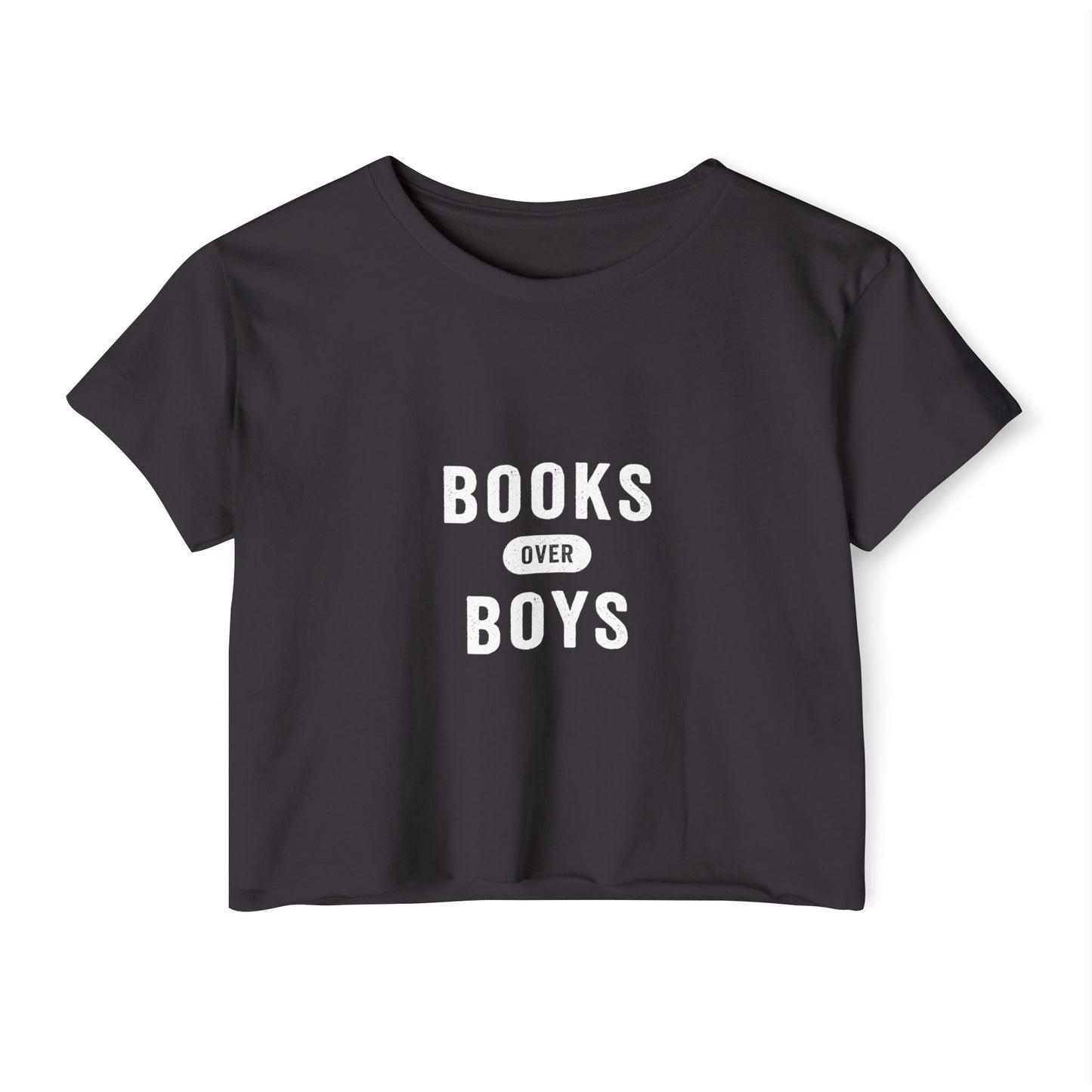 Books Over Boys Crop Top