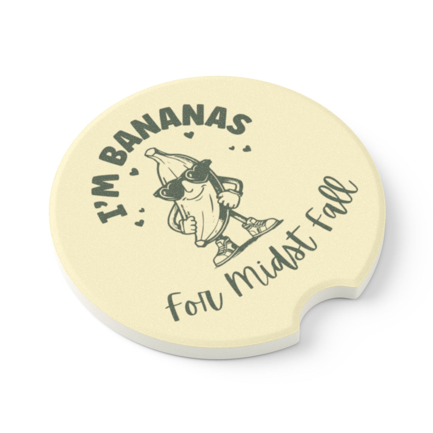Bananas For Midst Fall Car Coaster