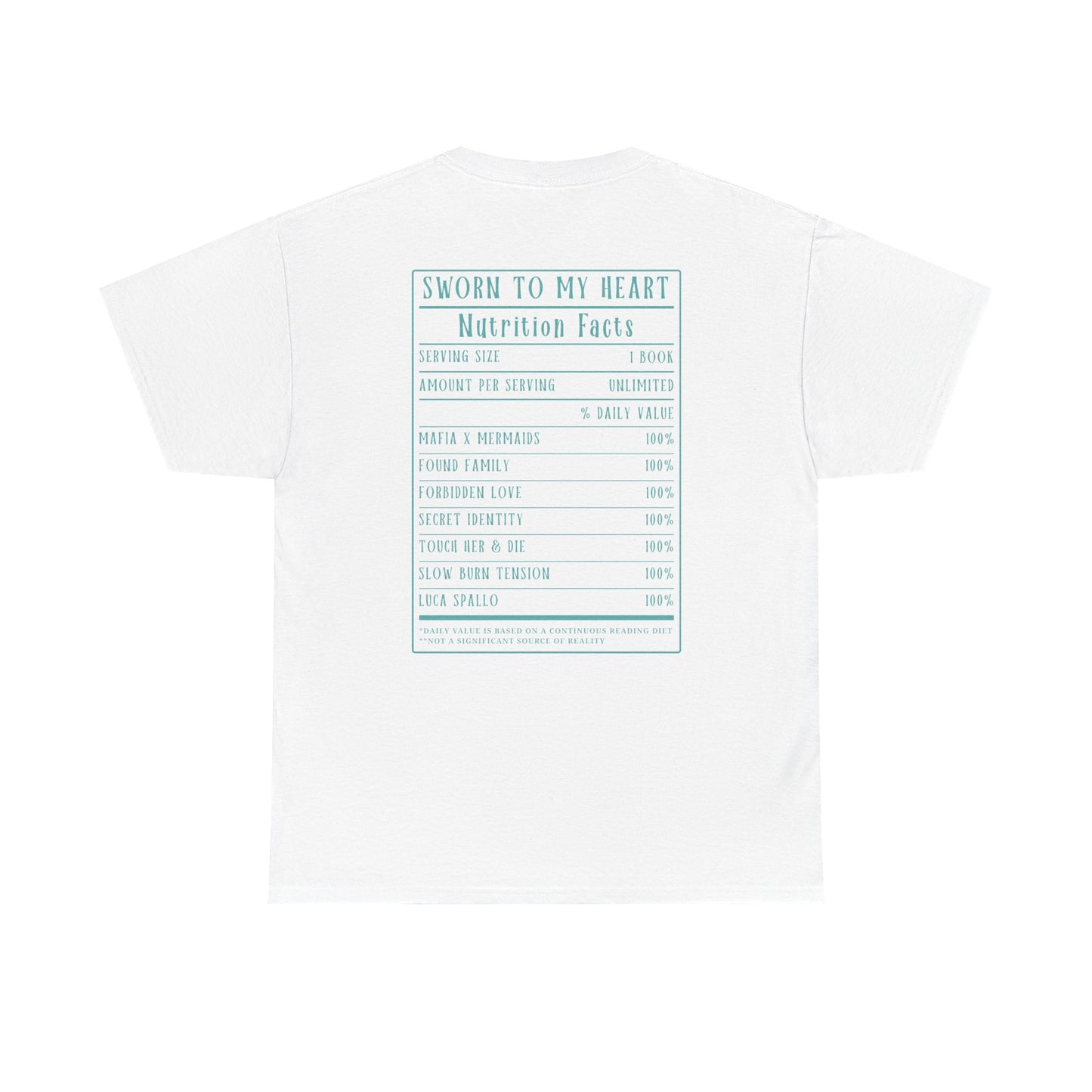 Sworn to My Heart Nutrition Facts Tee