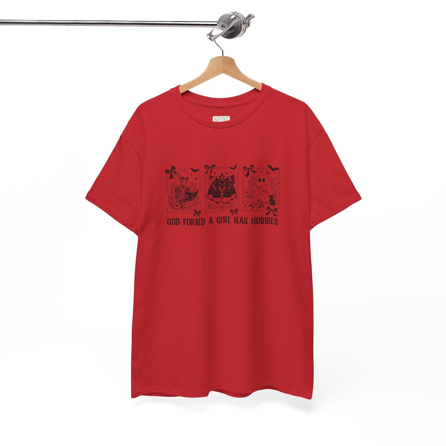 Girl Hobbies Spooky Book Tee