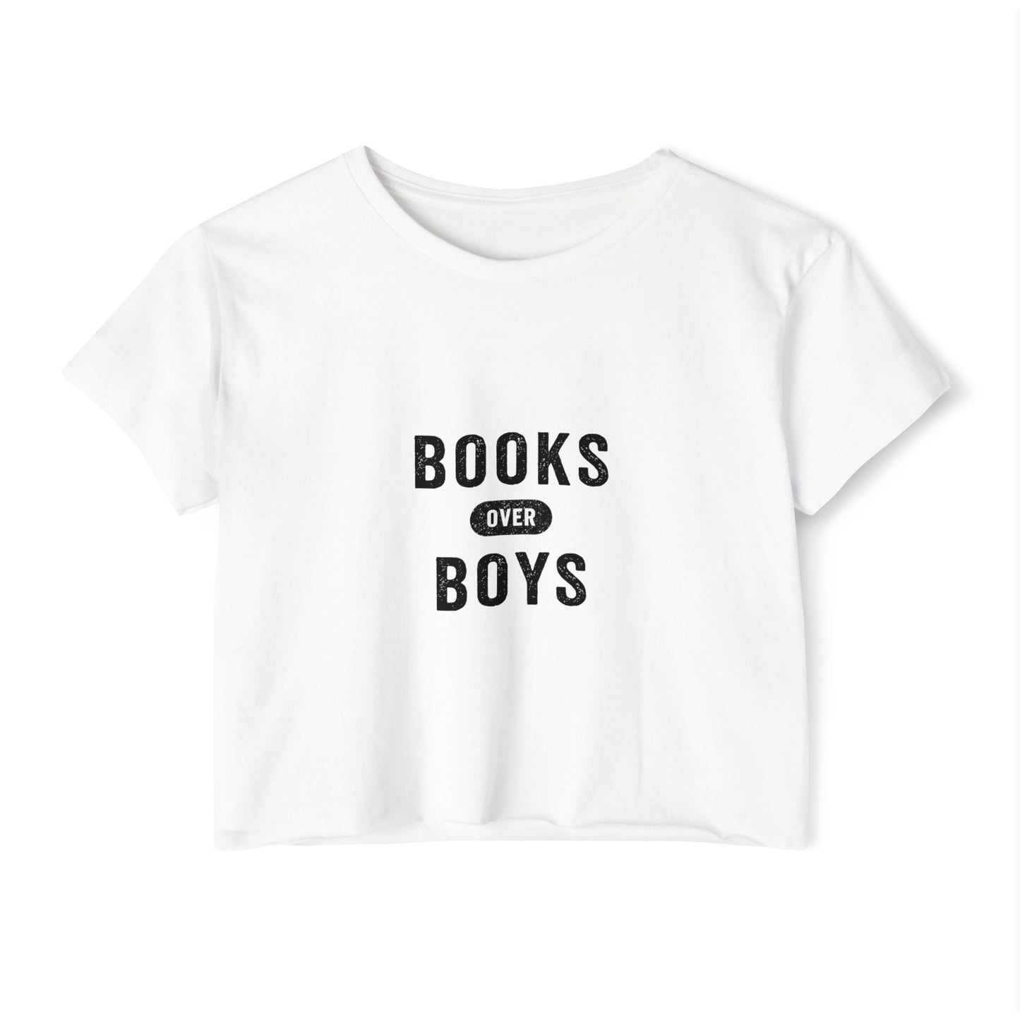 Books Over Boys Crop Top