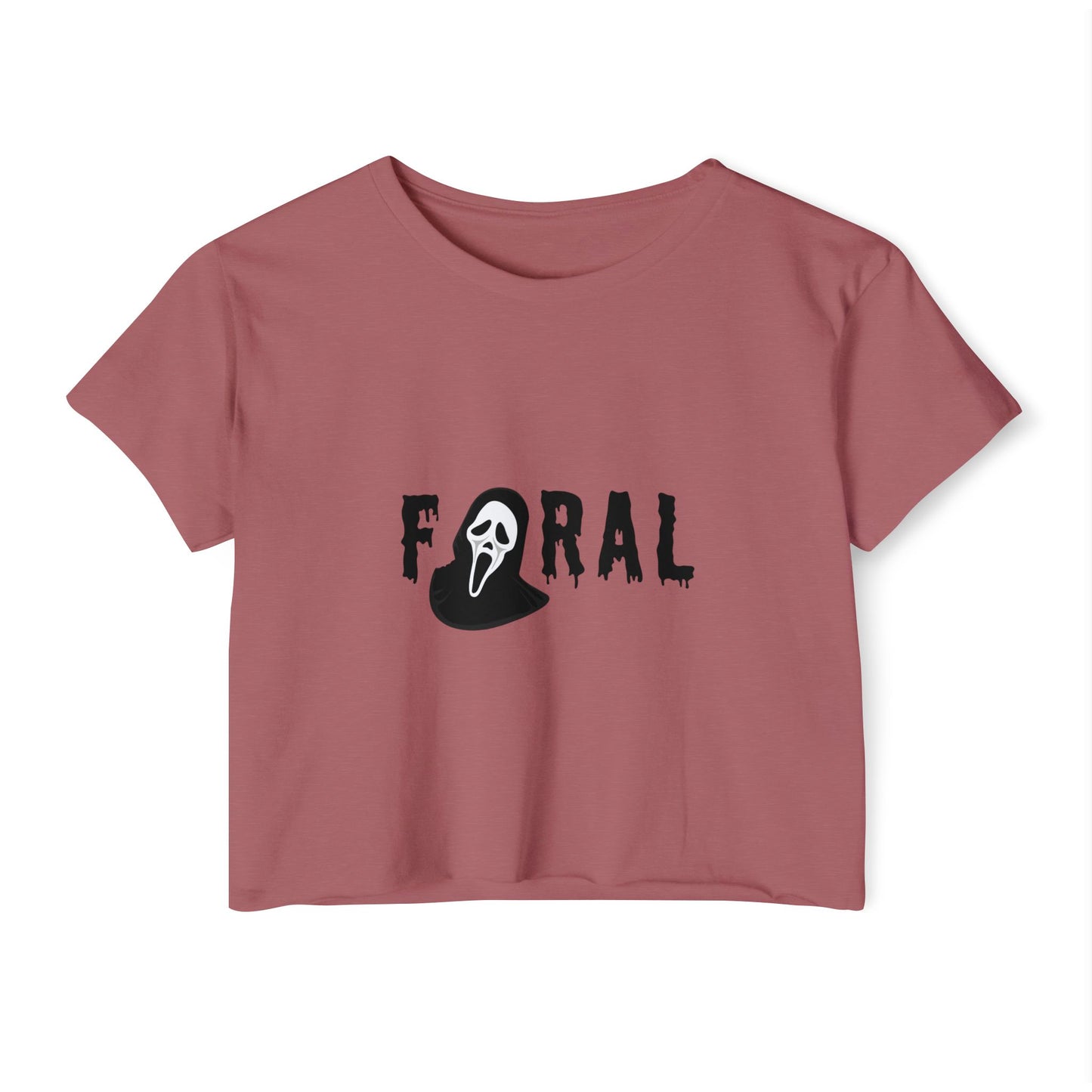 Feral Ghost Mask Crop Top