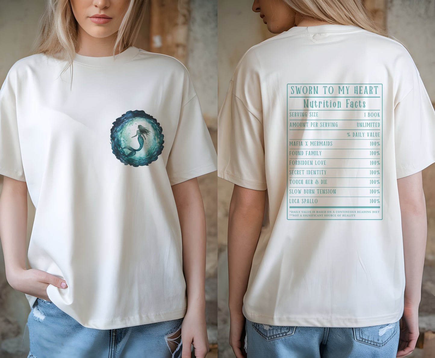 Sworn to My Heart Nutrition Facts Tee