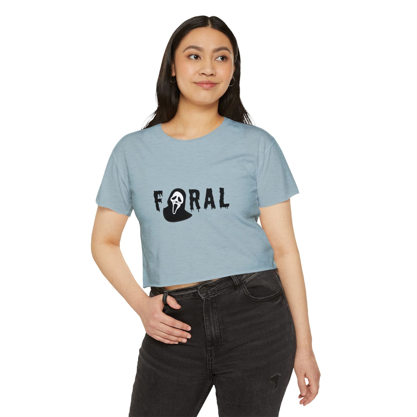 Feral Ghost Mask Crop Top