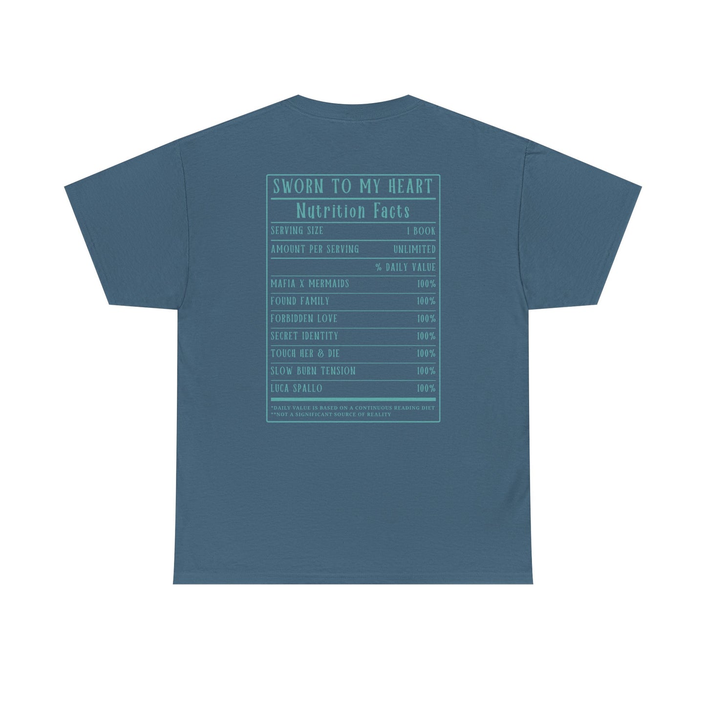 Sworn to My Heart Nutrition Facts Tee