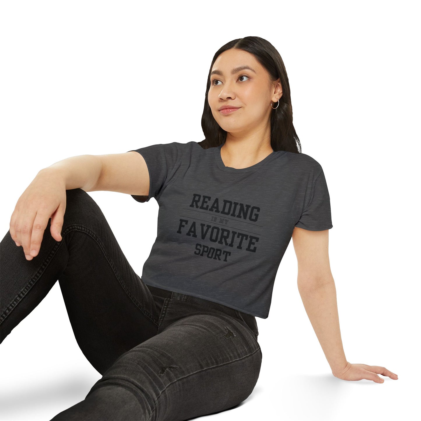 Reading Is My Favorite Sport Crop Top
