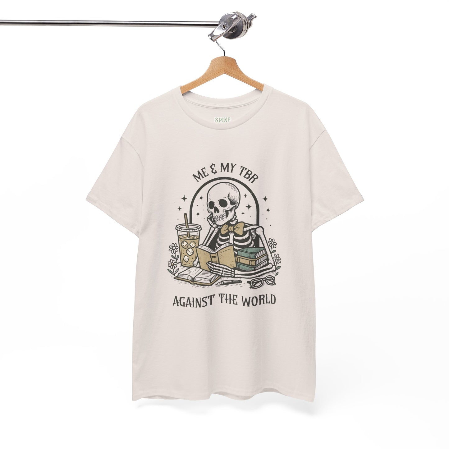 Me & My TBR Against The World Skelly Tee