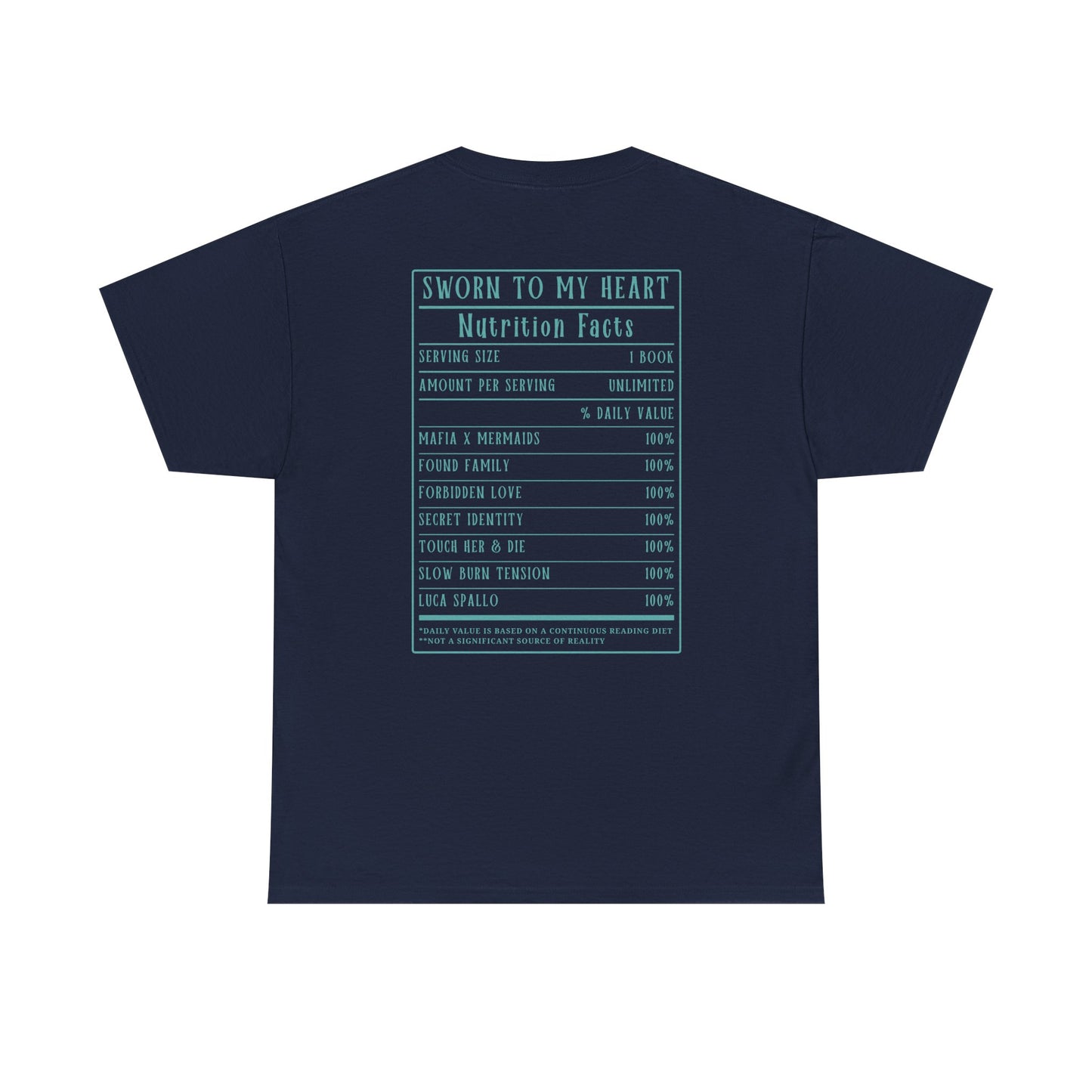 Sworn to My Heart Nutrition Facts Tee
