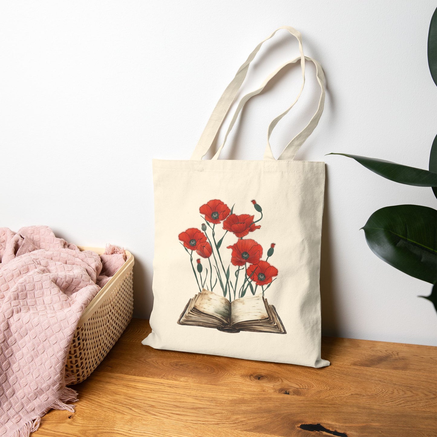 Poppy & Wyvern Book Tote Bag
