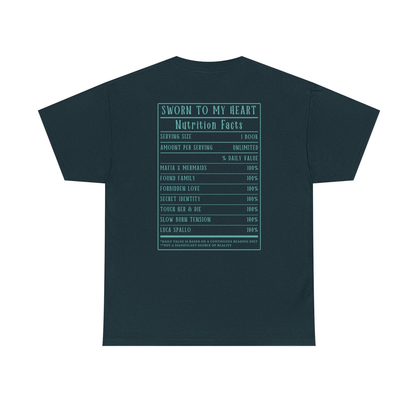 Sworn to My Heart Nutrition Facts Tee