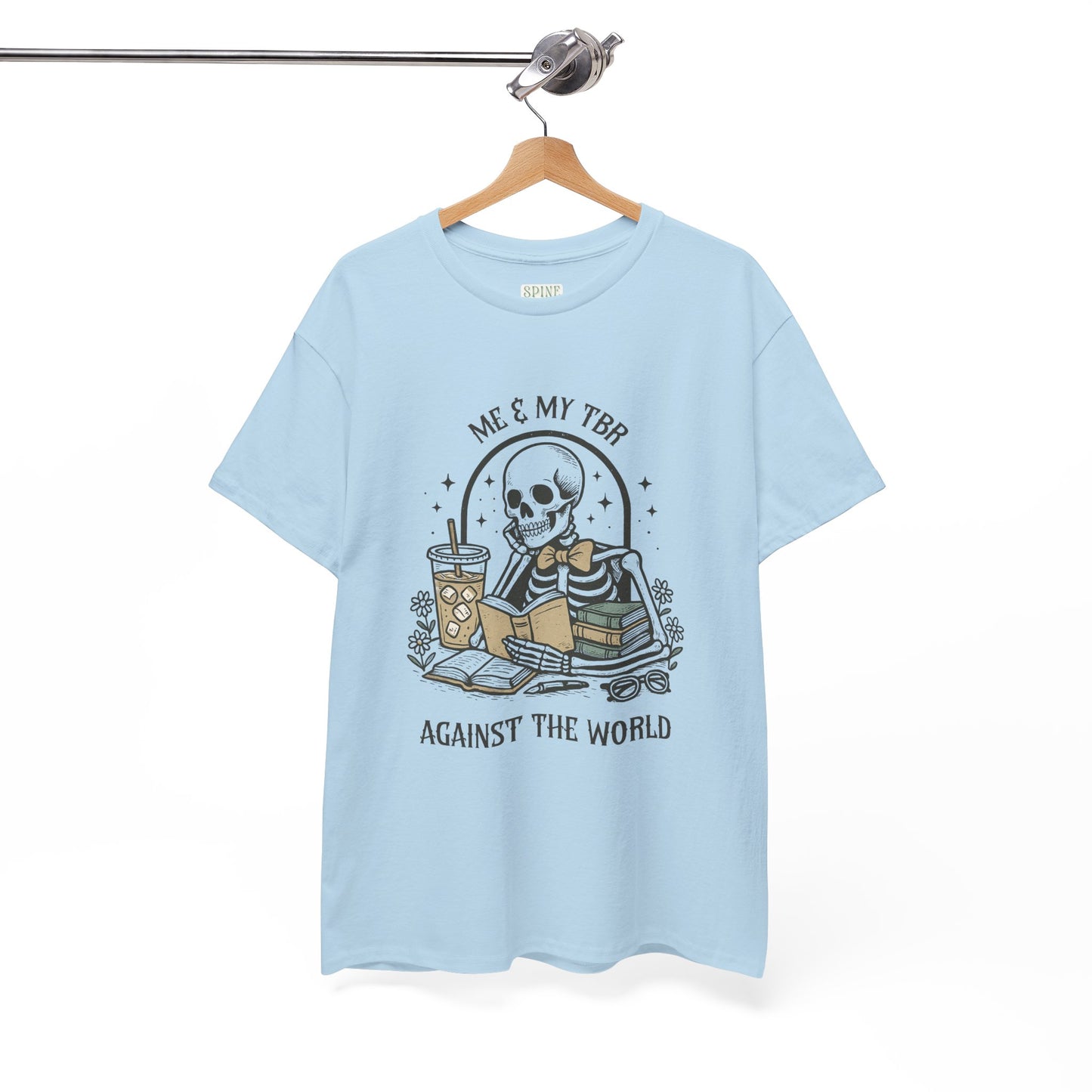 Me & My TBR Against The World Skelly Tee