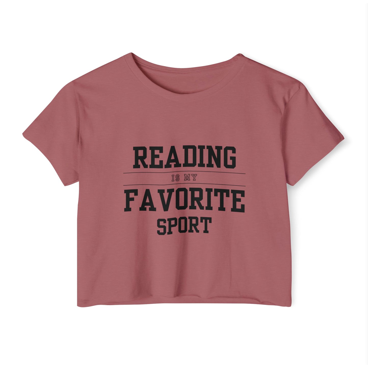Reading Is My Favorite Sport Crop Top