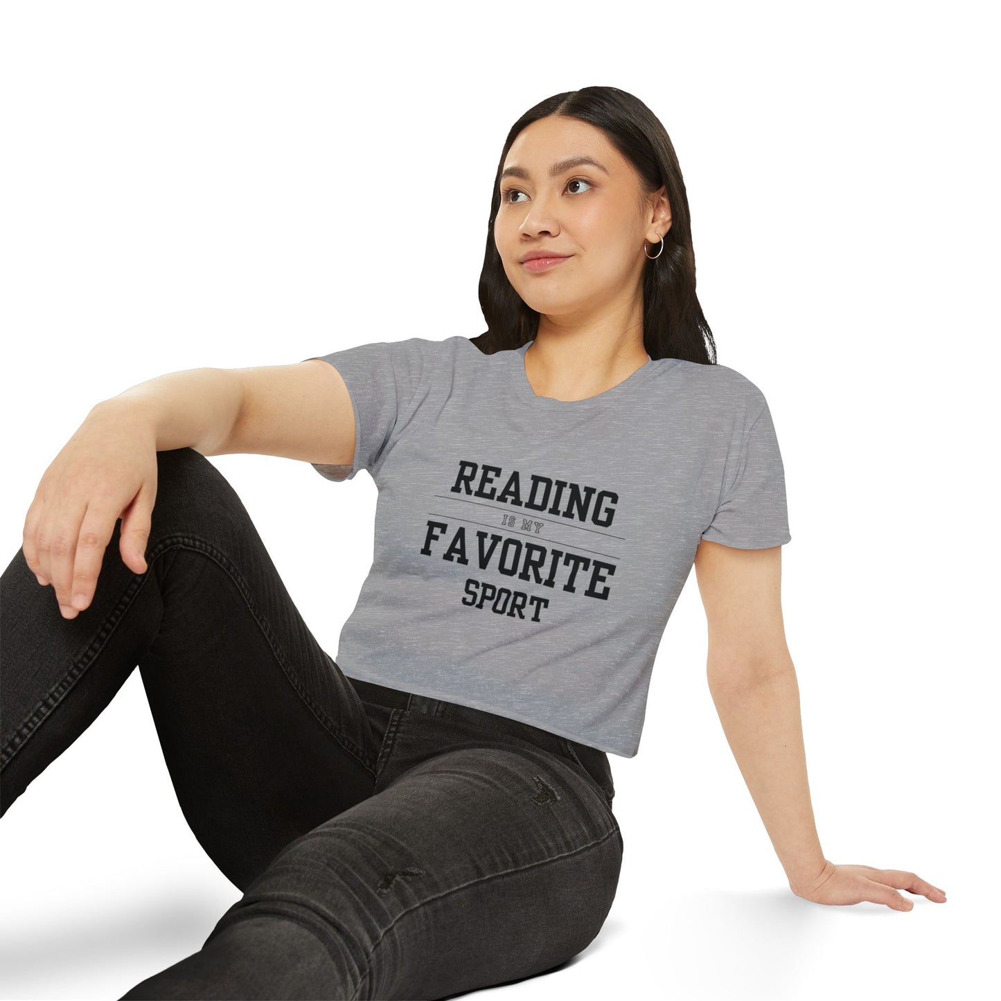 Reading Is My Favorite Sport Crop Top
