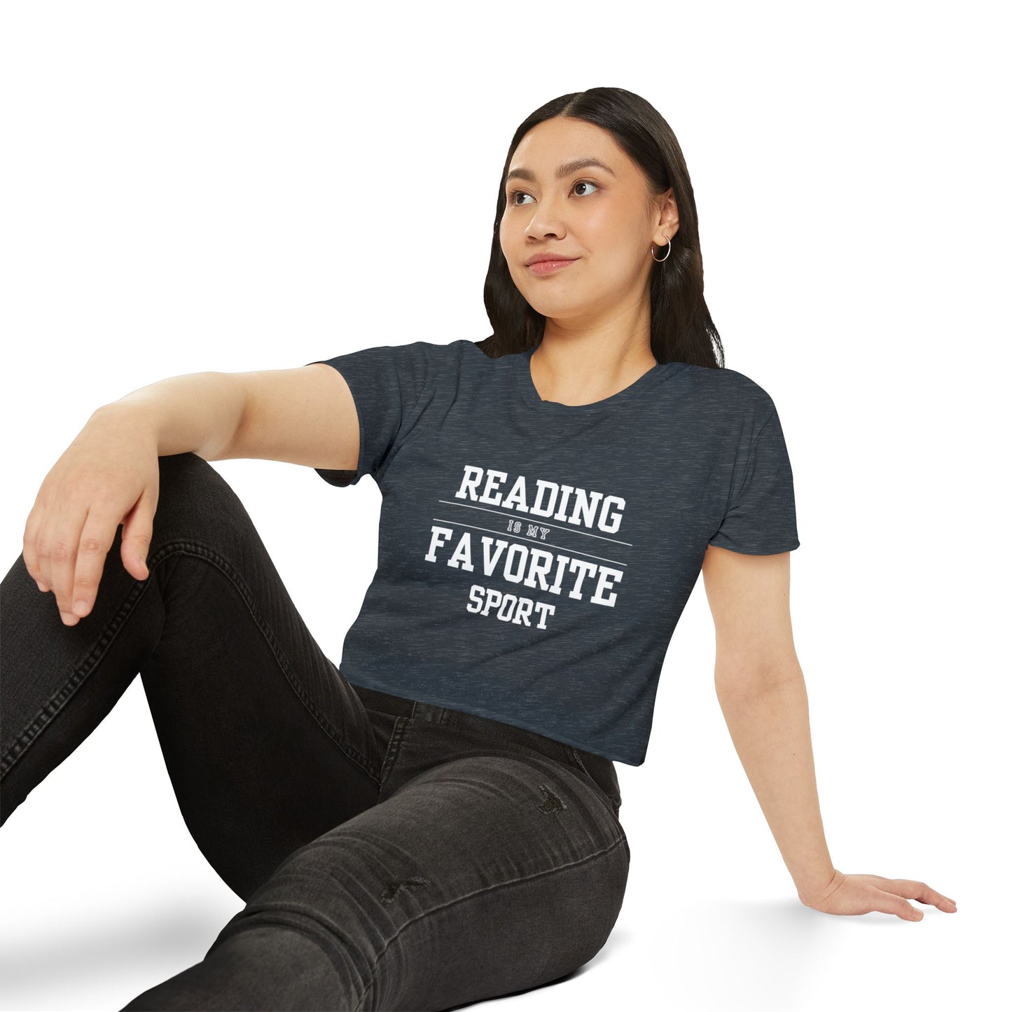 Reading Is My Favorite Sport Crop Top