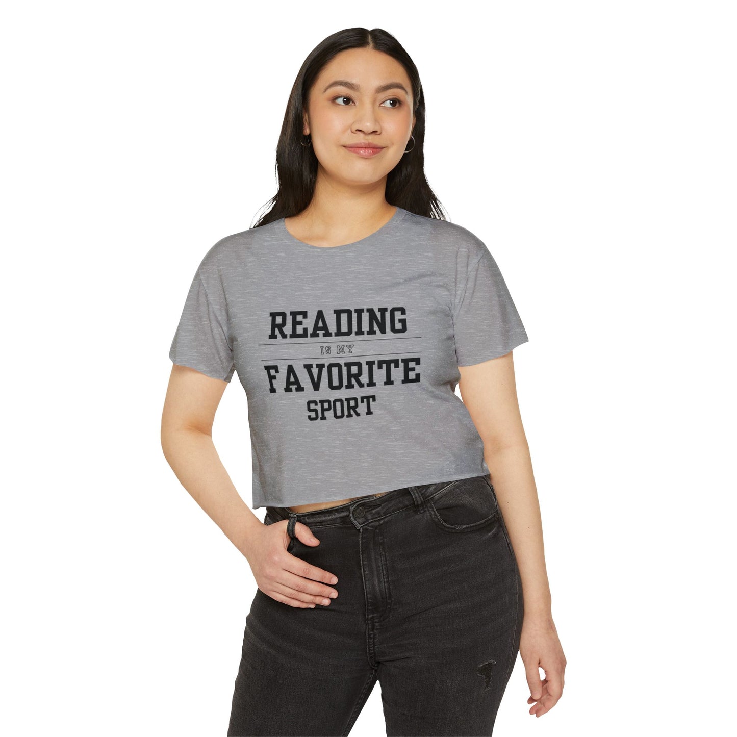 Reading Is My Favorite Sport Crop Top