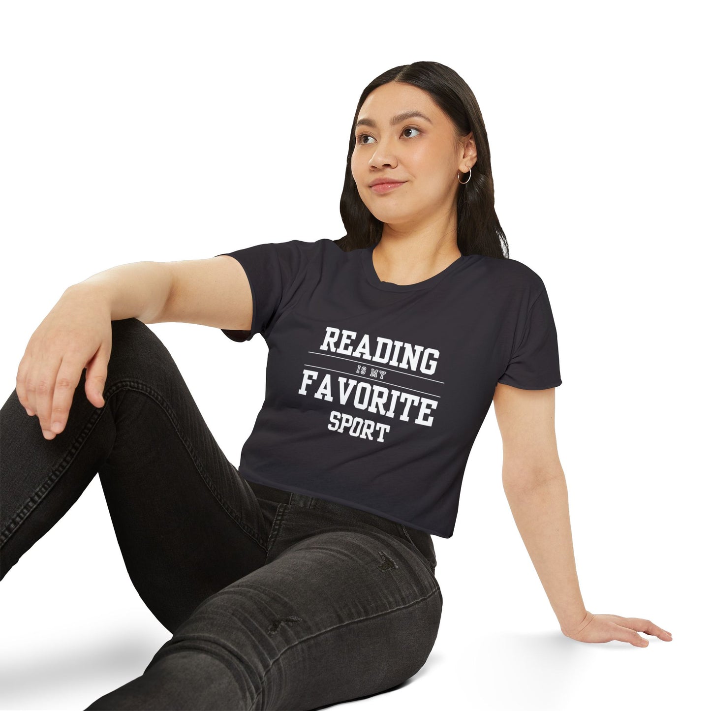 Reading Is My Favorite Sport Crop Top