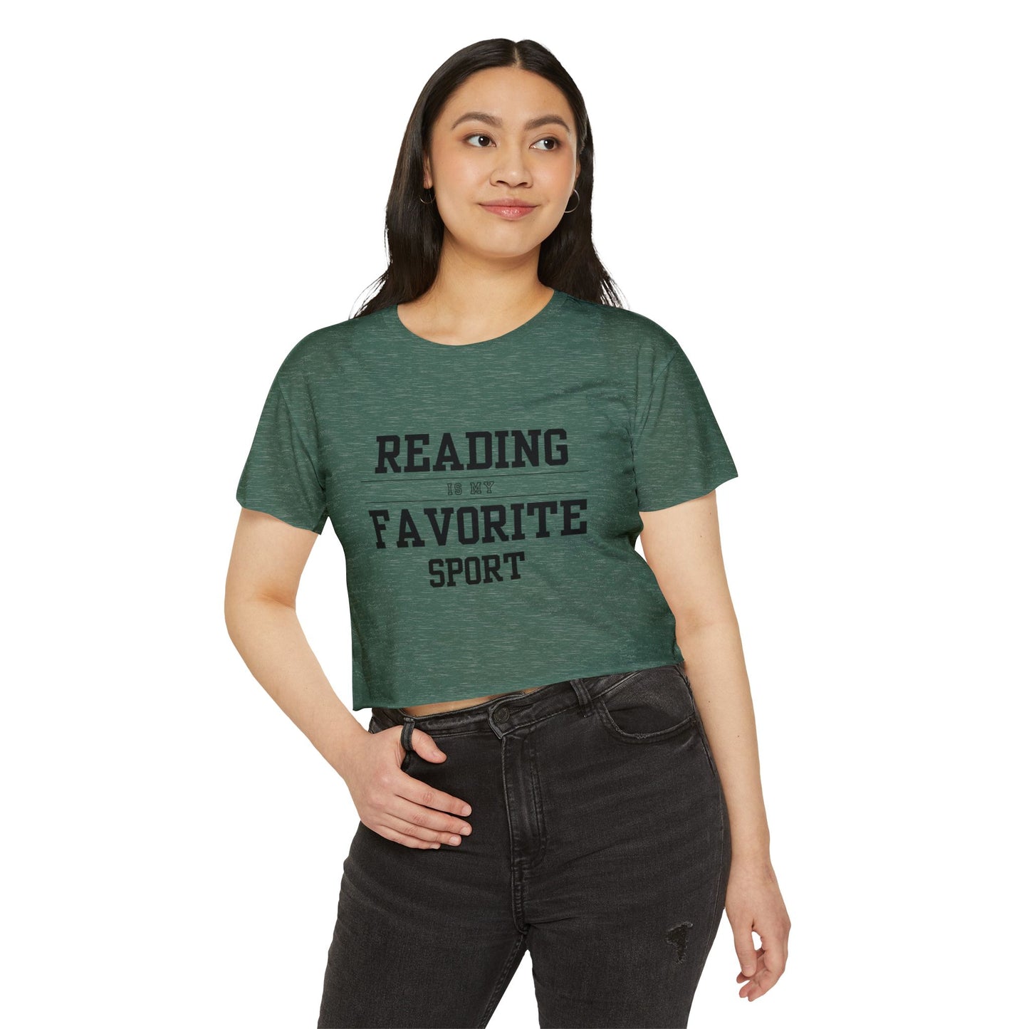 Reading Is My Favorite Sport Crop Top