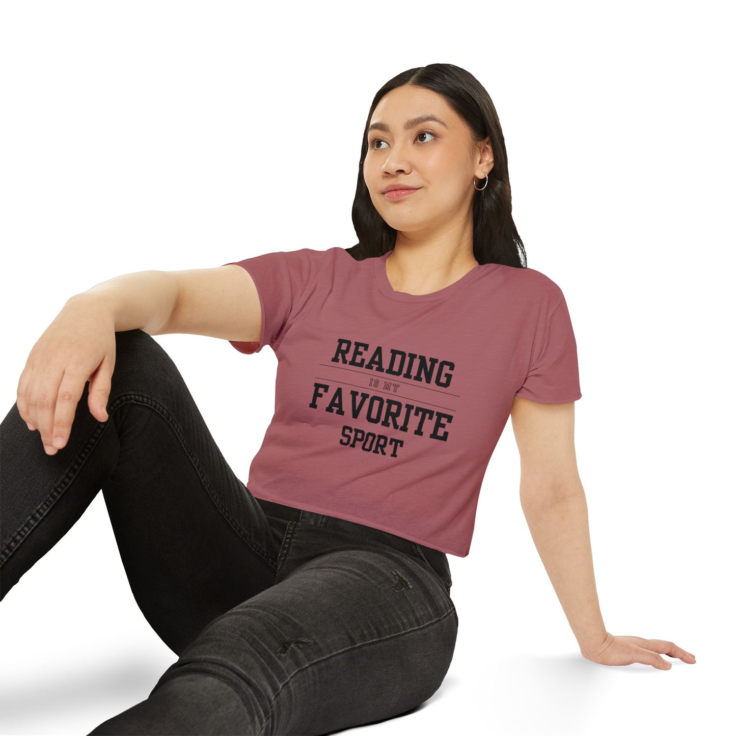 Reading Is My Favorite Sport Crop Top