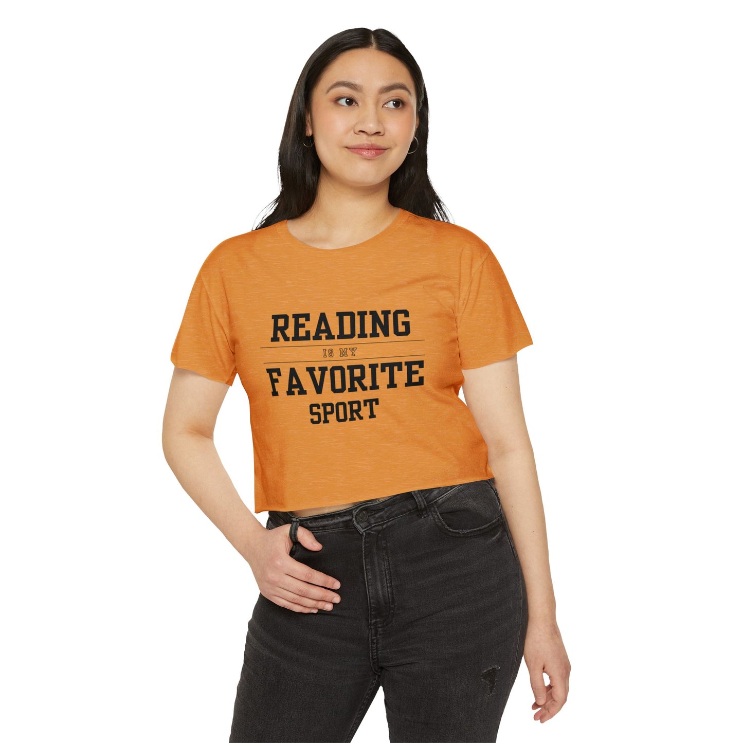 Reading Is My Favorite Sport Crop Top