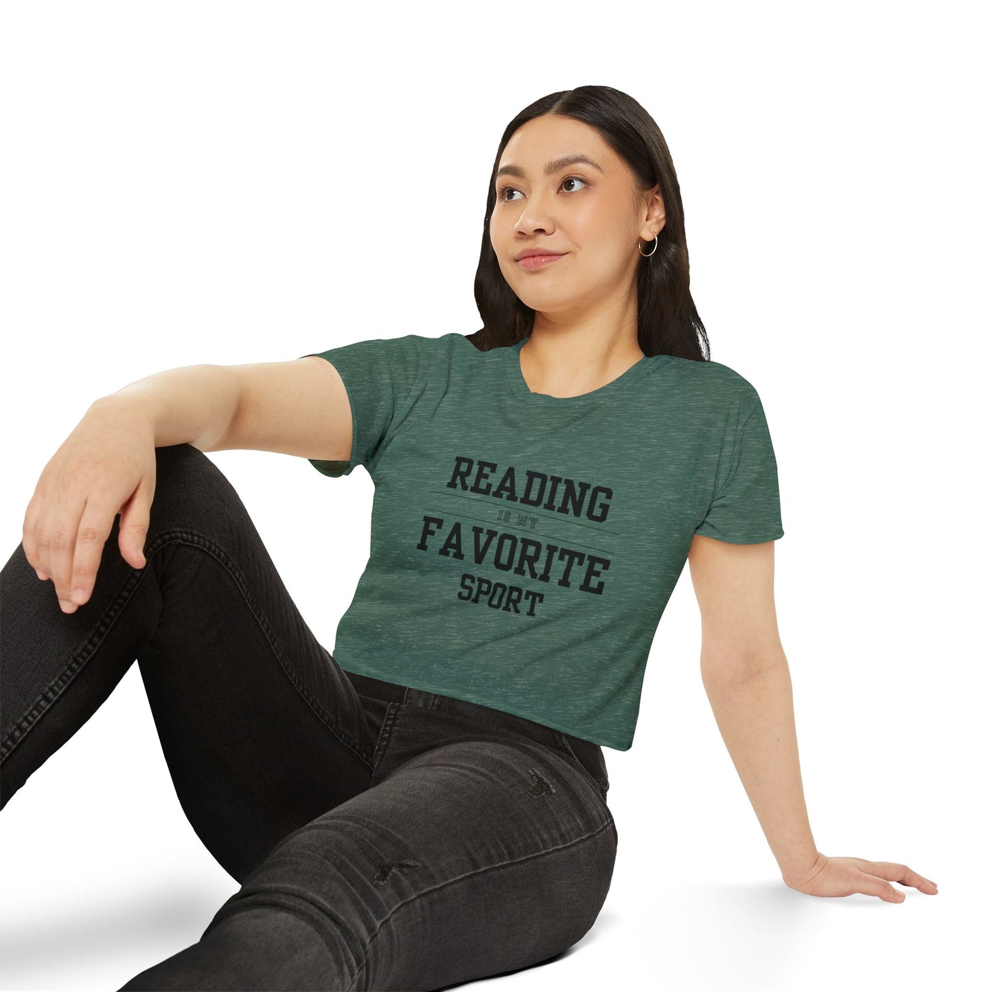 Reading Is My Favorite Sport Crop Top