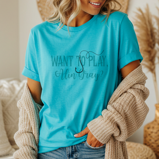 'Want To Play, Alin Gray' Sworn Series Tee
