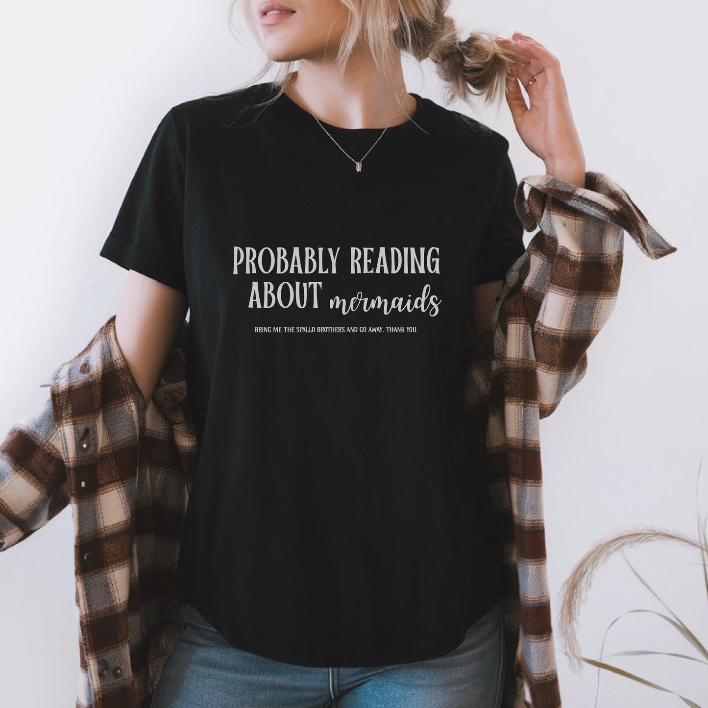 Probably Reading About Mermaids Sworn Series Tee
