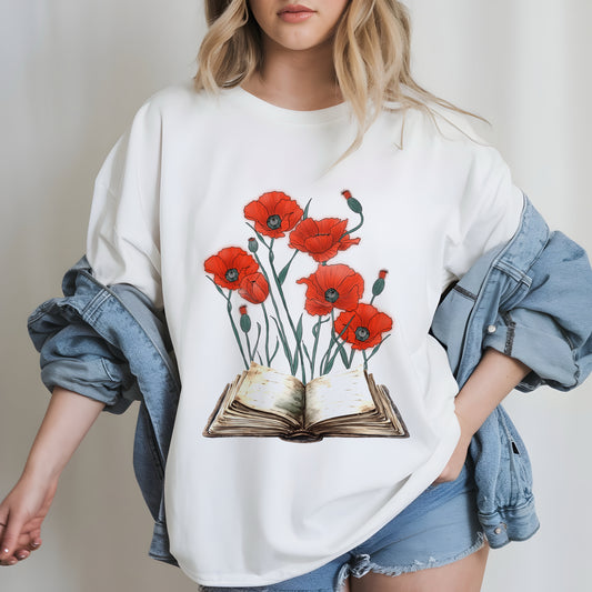 Poppy Book Tee