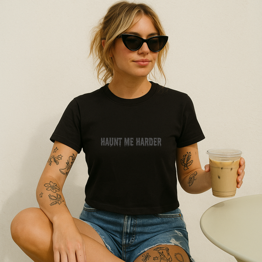 Haunt Me Harder Crop Top