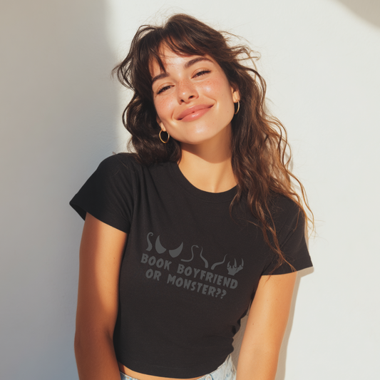 Book Boyfriend or Monster Crop Top