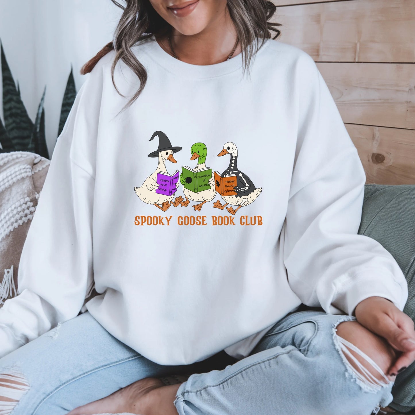 Spooky Goose Book Club Sweatshirt