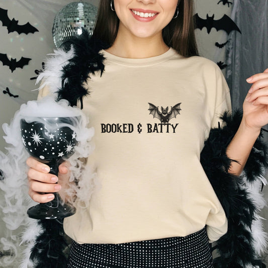 Booked & Batty Tee