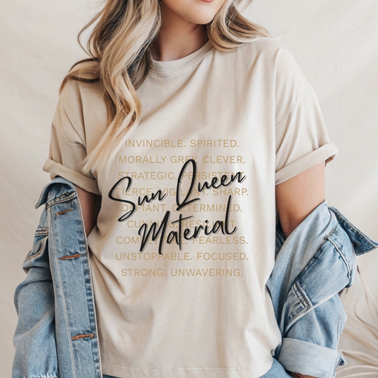 Sun Queen Material Tee