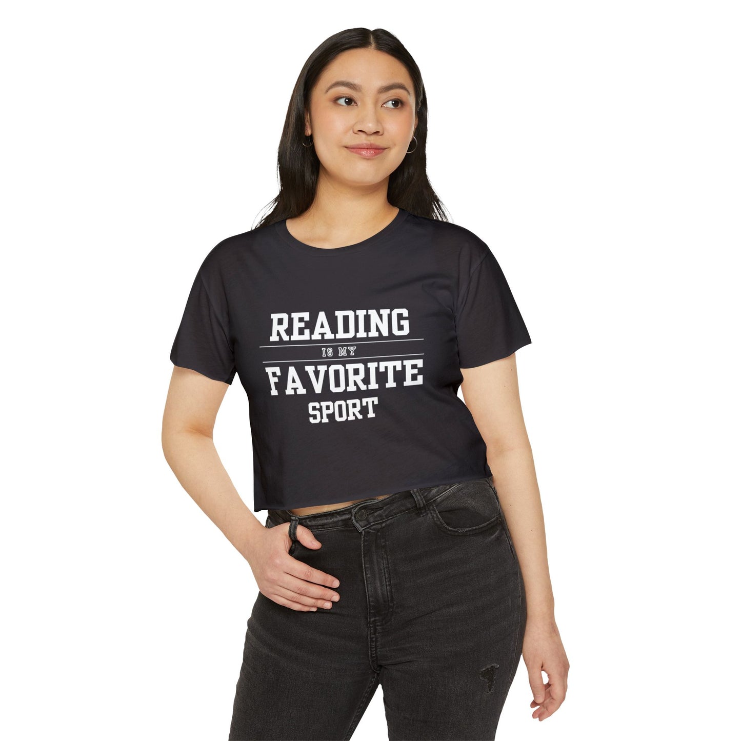 Reading Is My Favorite Sport Crop Top