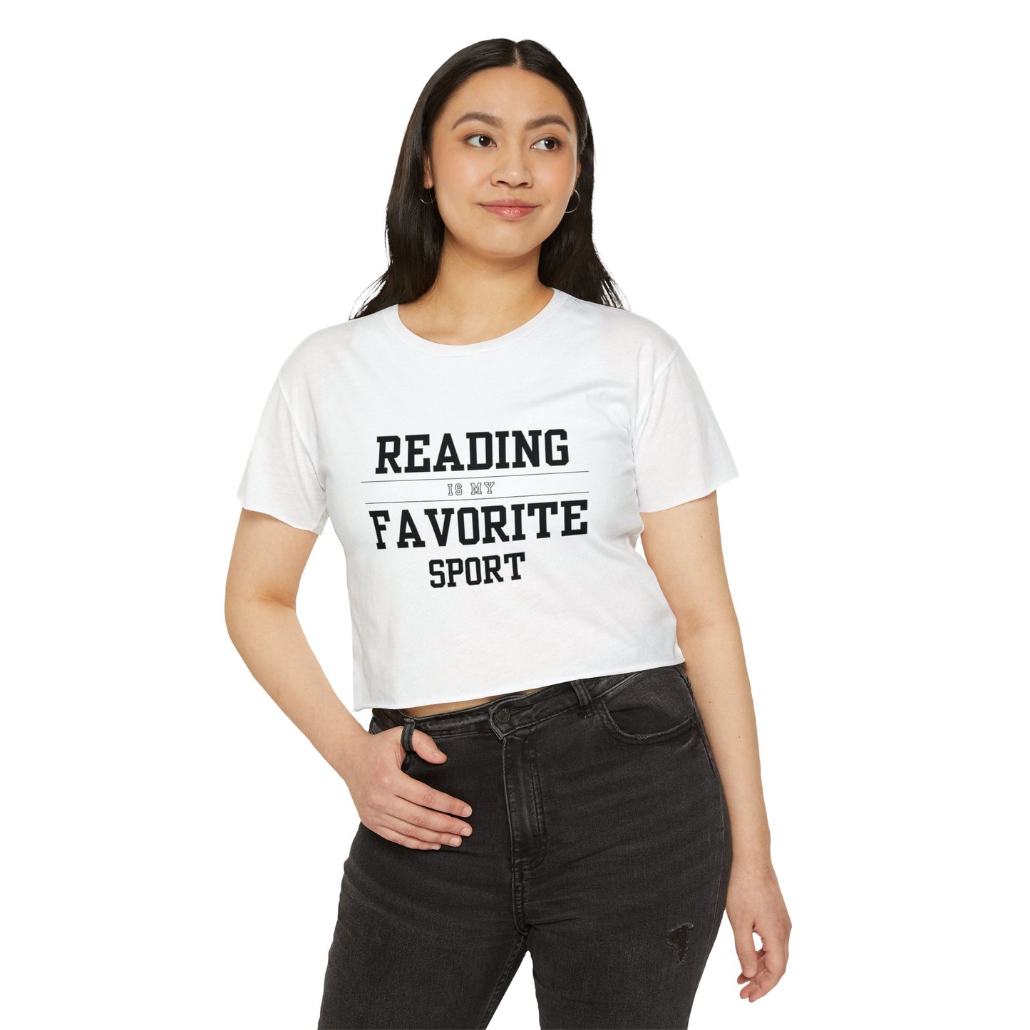 Reading Is My Favorite Sport Crop Top