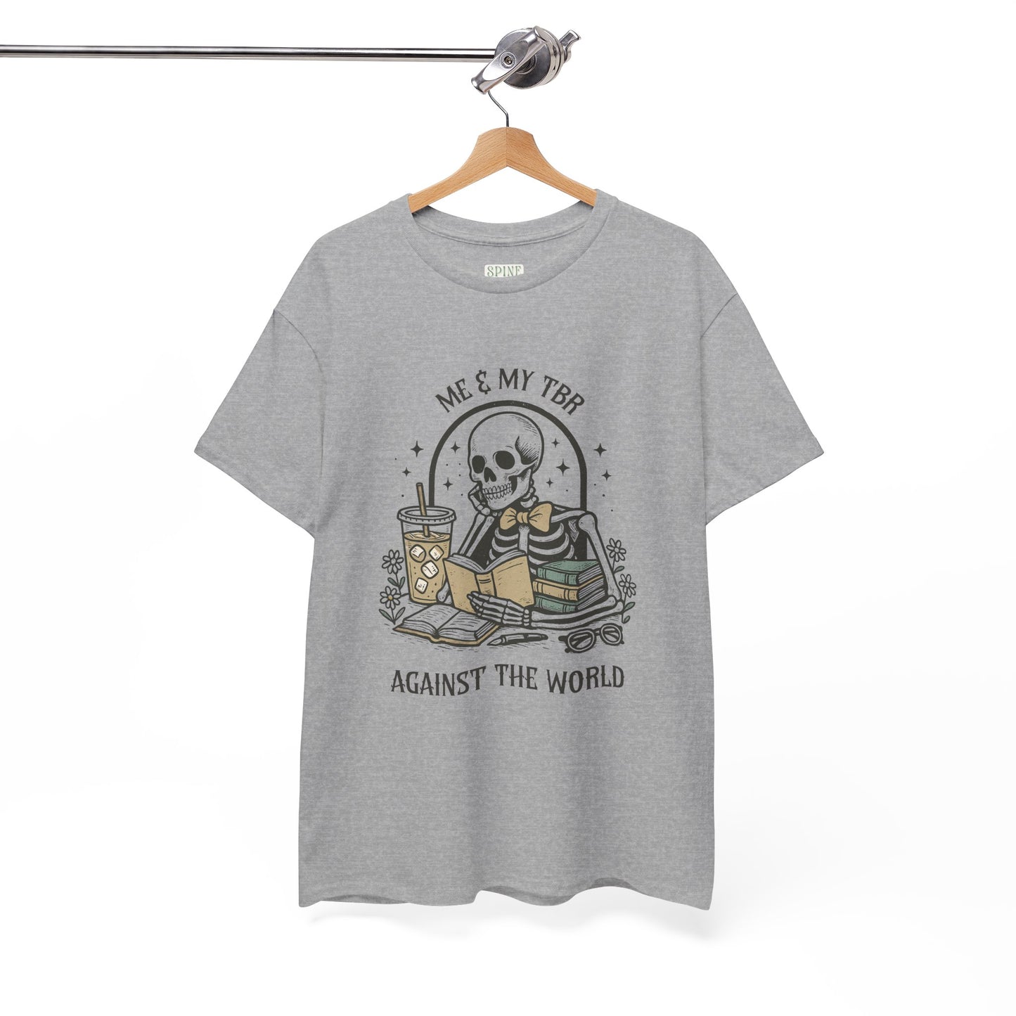 Me & My TBR Against The World Skelly Tee