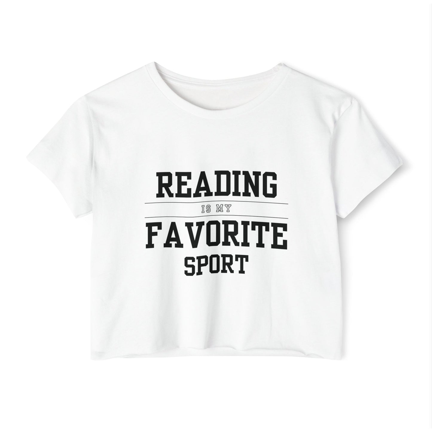 Reading Is My Favorite Sport Crop Top