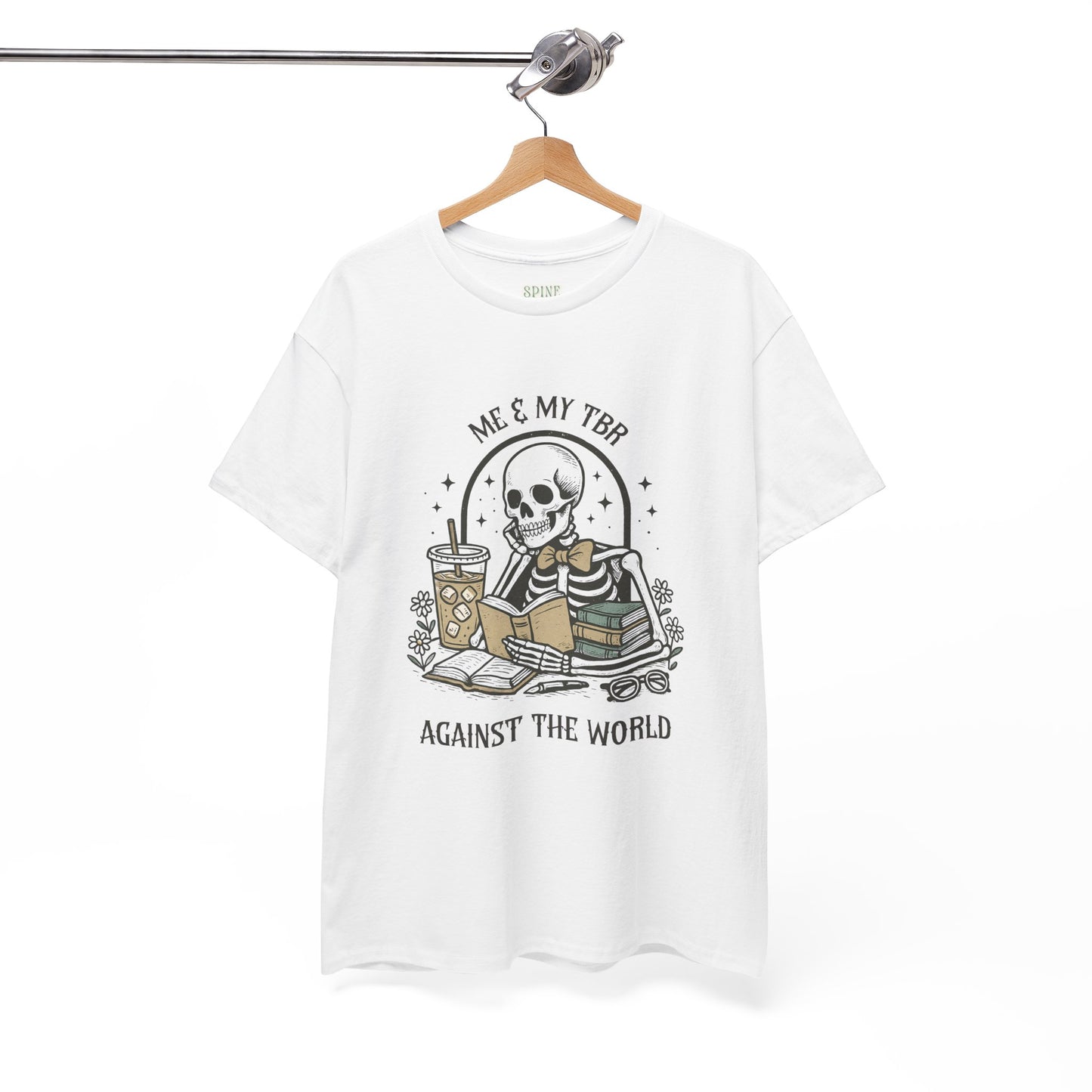 Me & My TBR Against The World Skelly Tee