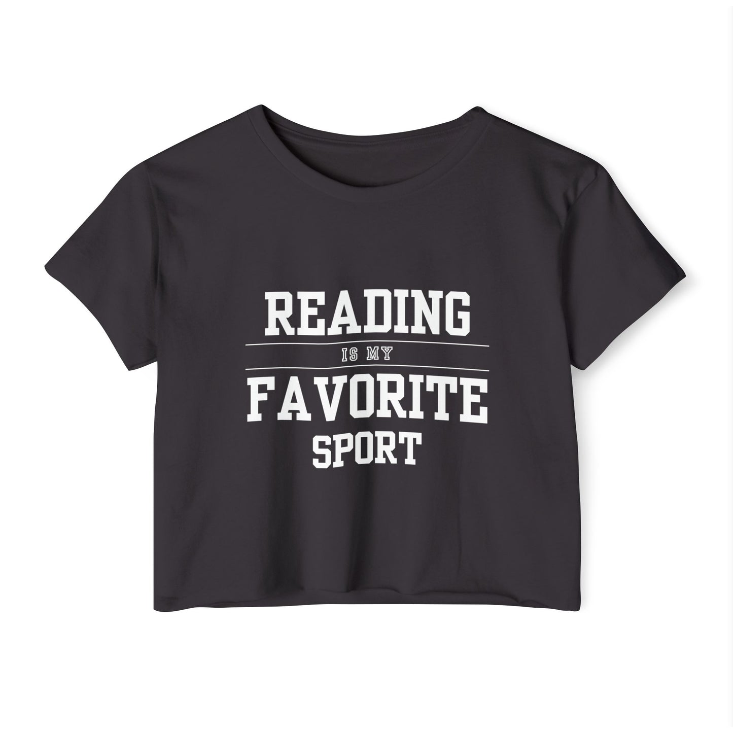 Reading Is My Favorite Sport Crop Top