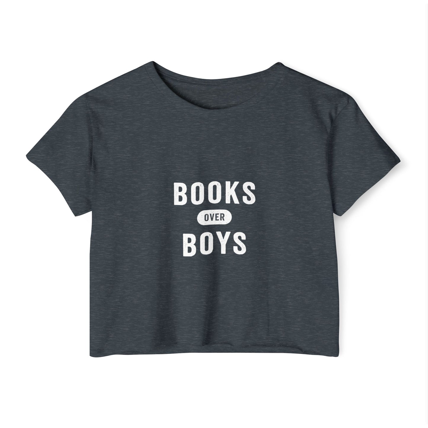 Books Over Boys Crop Top