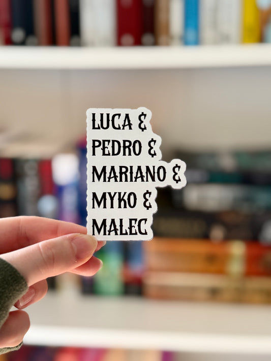 Males of Sworn Series Sticker