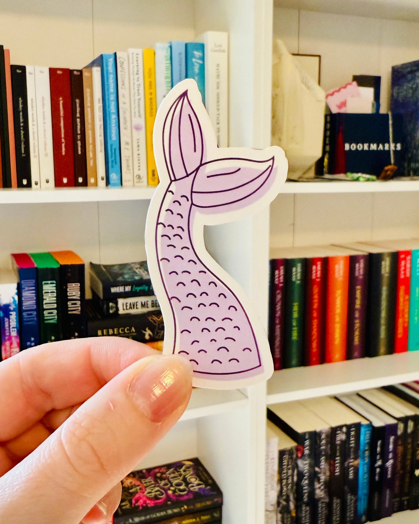 Purple Mermaid Tail Sticker